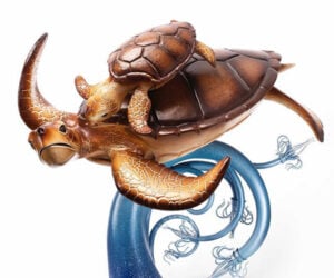 Making a Chocolate Sea Turtle Sculpture