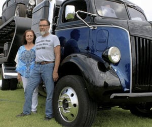 Classic Truck Carries Classic Cars