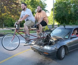 Bicycle-powered Car