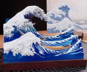 Sculpting the Great Wave
