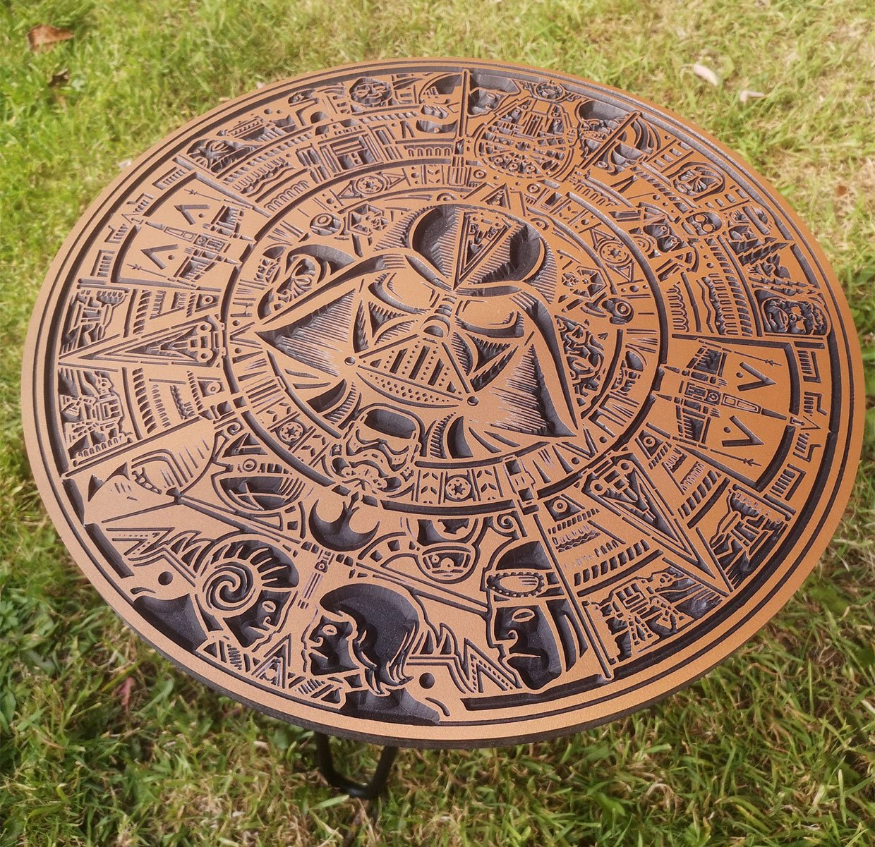 Star Wars Carved Wood Table