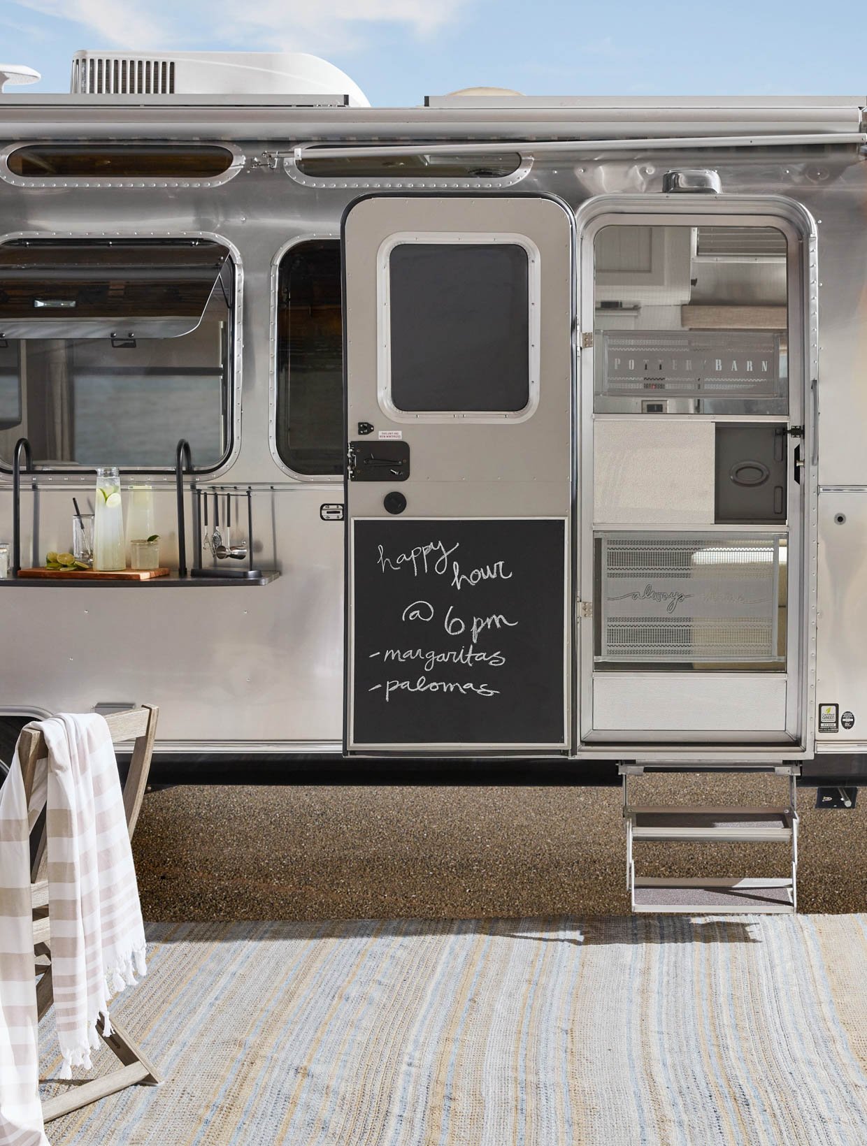 Airstream x Pottery Barn Special Edition Travel Trailer