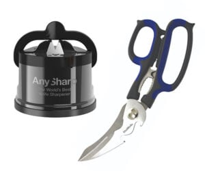 AnySharp CHEF Pro Sharpener + Smart Scissors Set