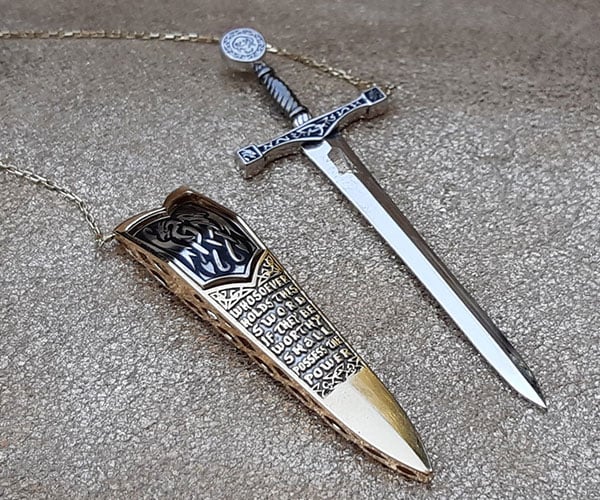 Excalibur Sword Necklace