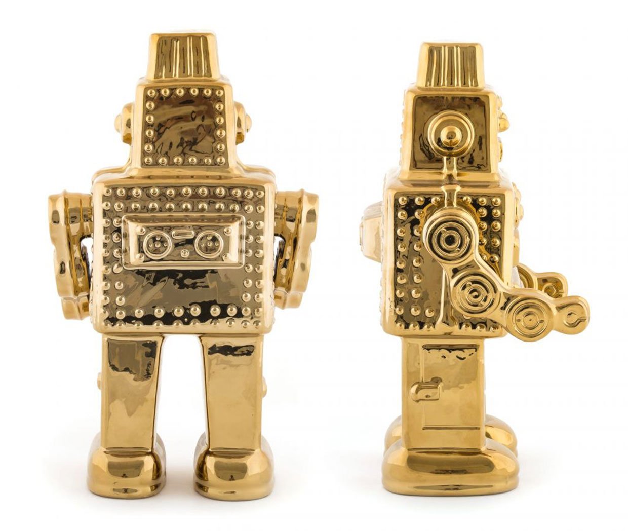 Gold Porcelain Robot