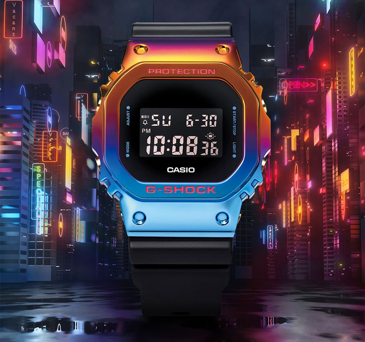 G-SHOCK GM5600SN-1 Rainbow Goes Cyberpunk