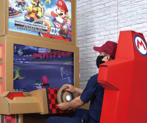 Cardboard Mario Kart Arcade Cabinet