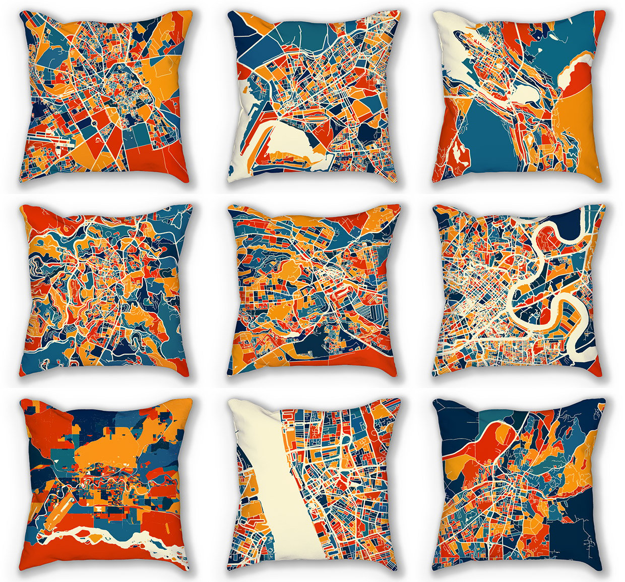 iLikeMaps City Map Pillows