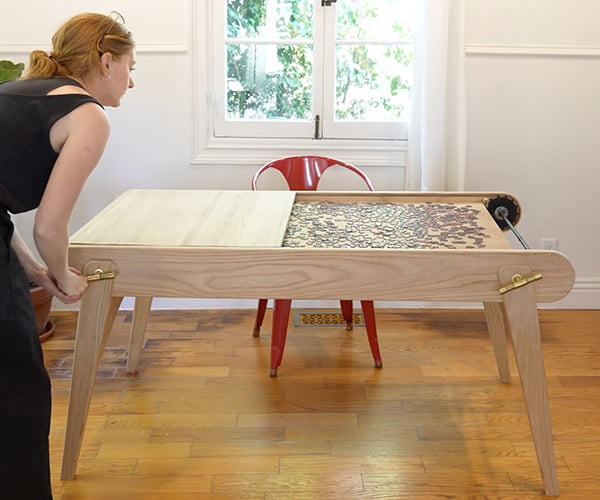 Hidden Jigsaw Puzzle Table