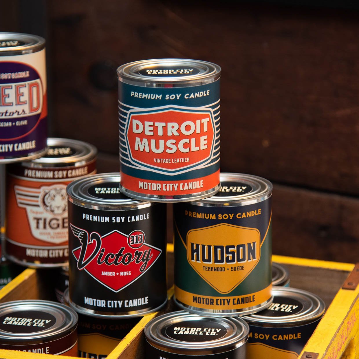 Motor City Oil Can Candles