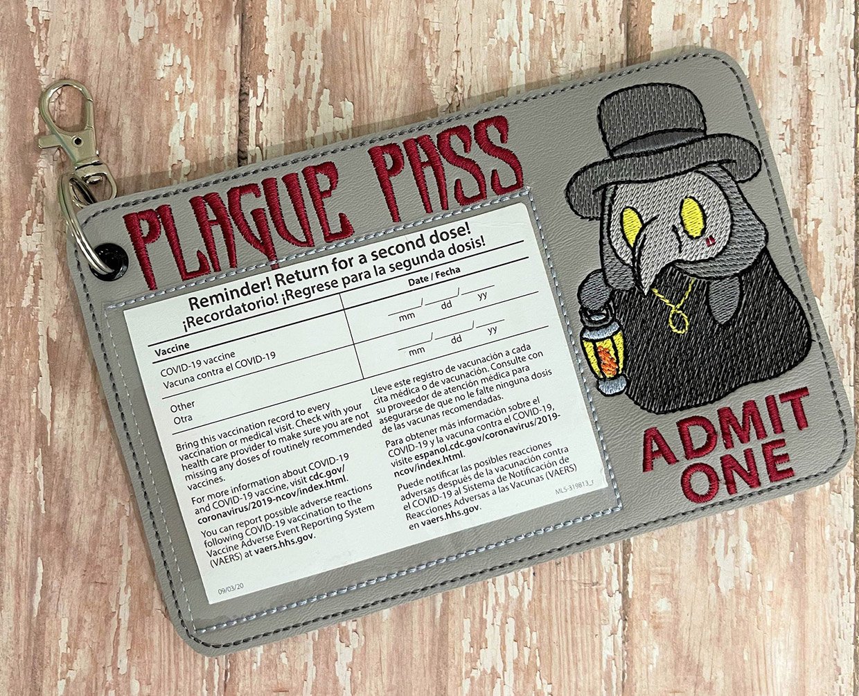 Plague Pass Vaccine Card Holder