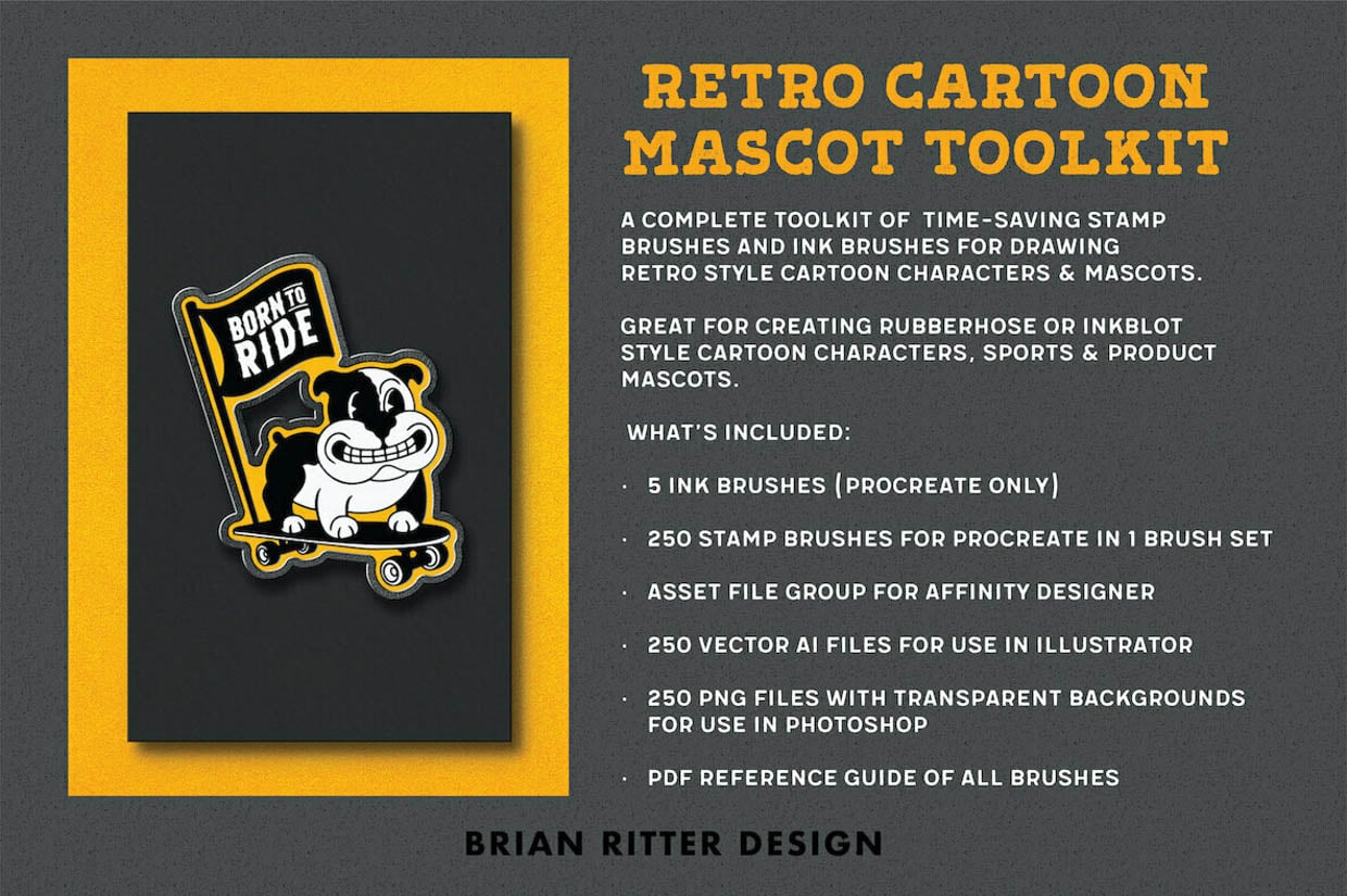 Retro Cartoon Mascot Toolkit