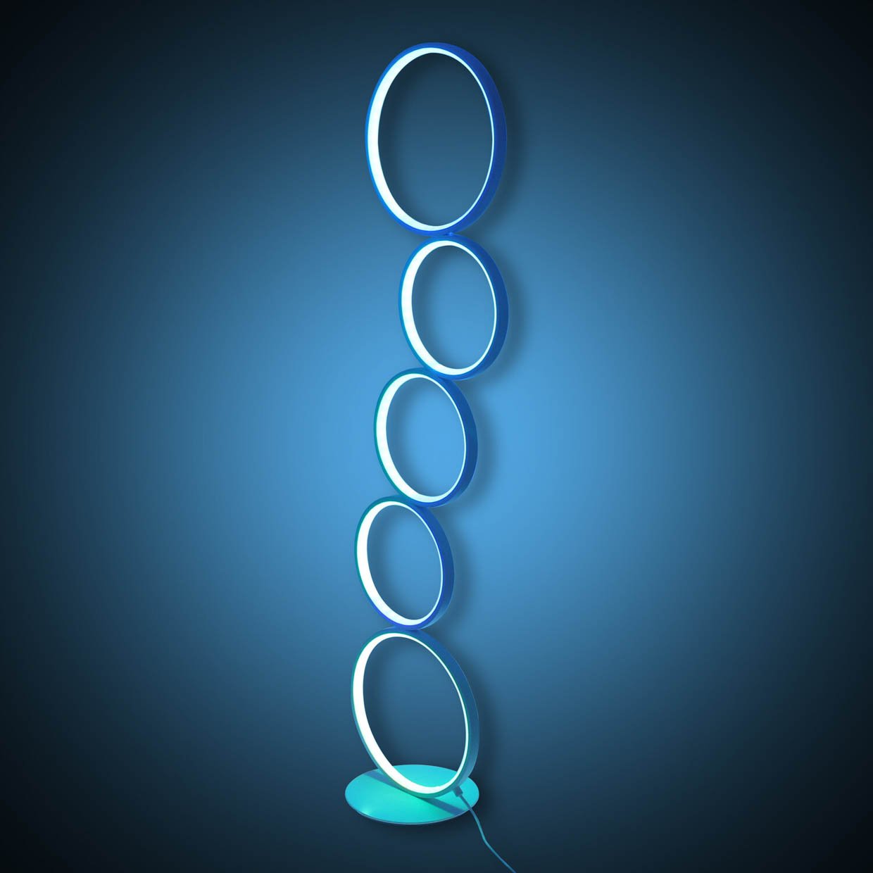 Stacked Rings RGB LED Floor Lamp