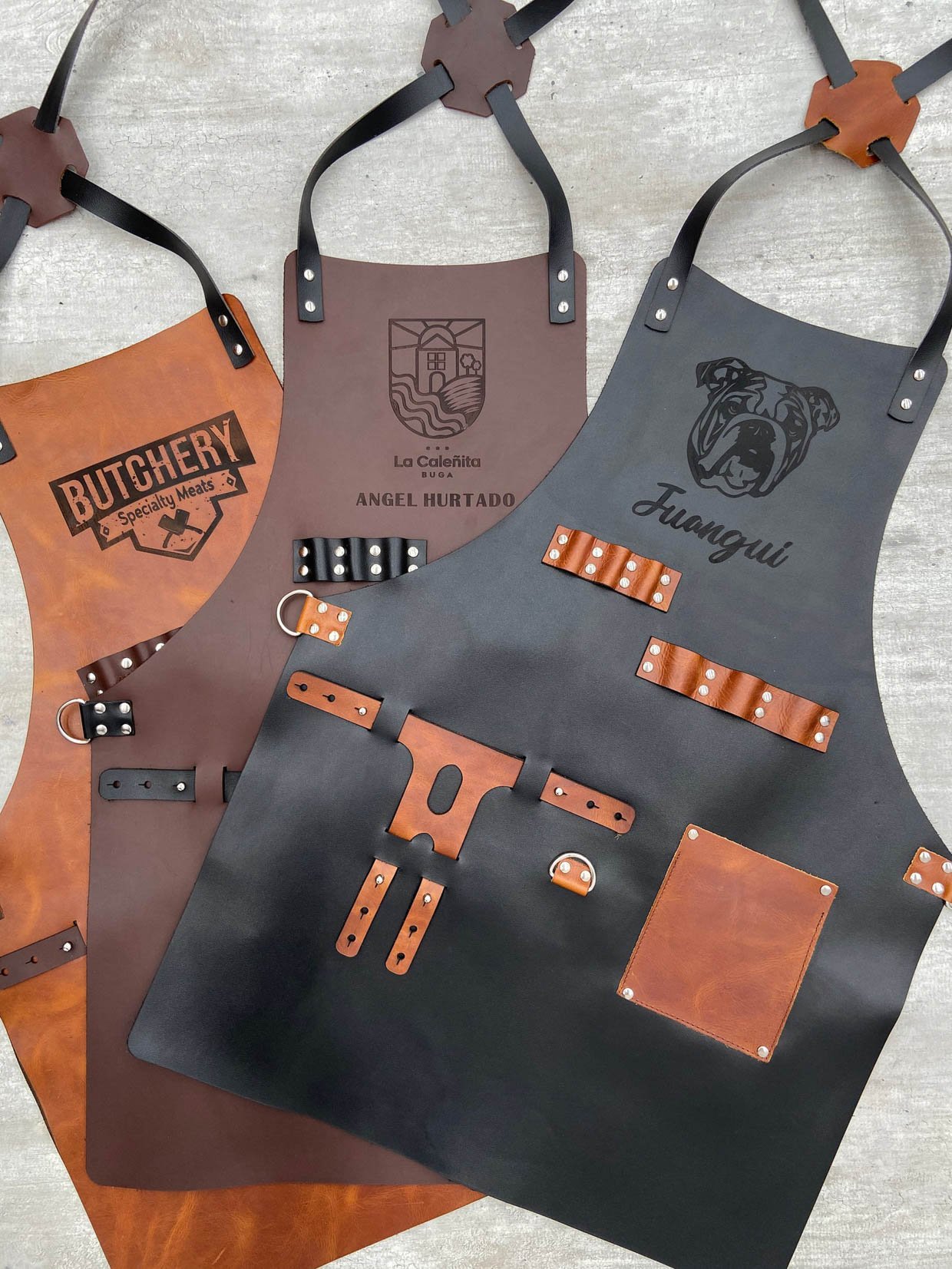 Personalized Leather Chef’s Aprons