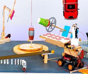 Rube Goldberg Pizza Machine