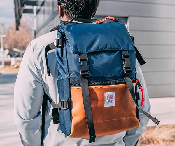 Topo Designs Rover Leather Backpack