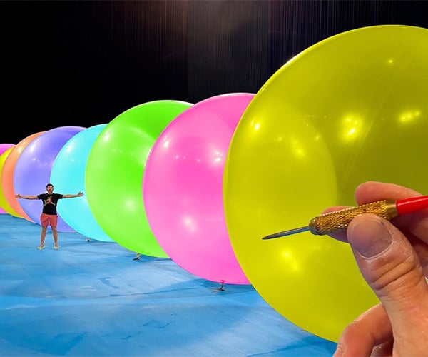 Popping Giant Balloons