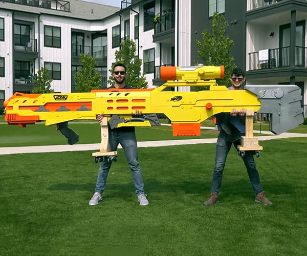 This Cardboard NERF Sniper Rifle Is Awesome Except in the Rain