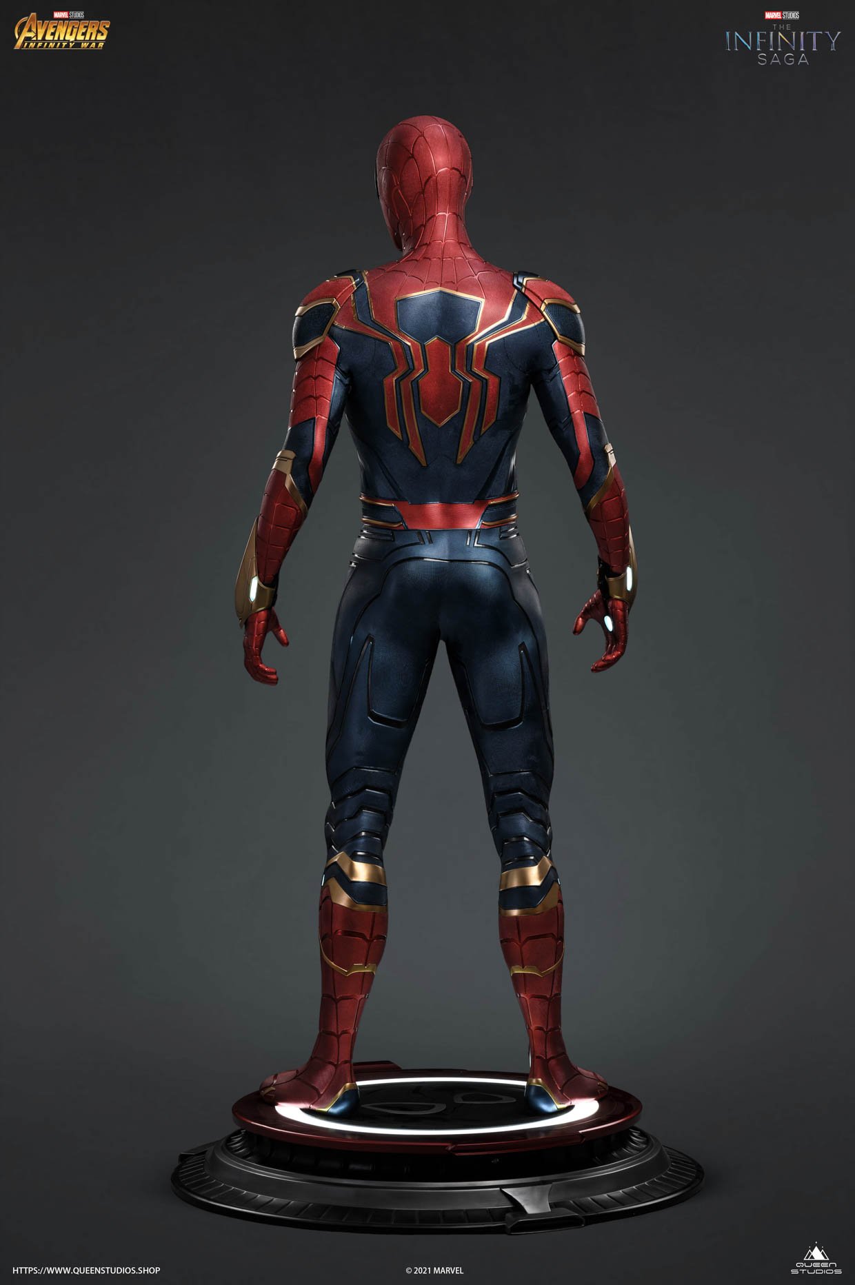 Life-Size Iron Spider Statue