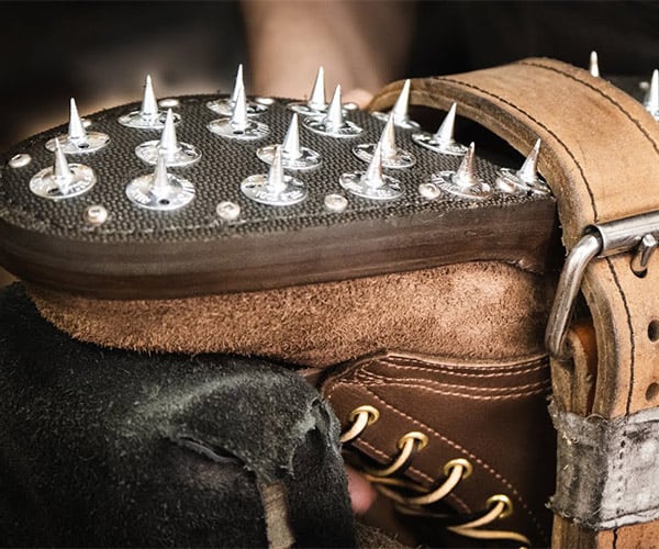 Making Spiked Leather Work Boots from Scratch