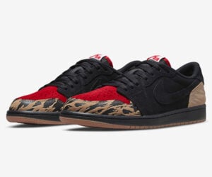 Nike Air Jordan 1 Low x SoleFly Black and Sport Red