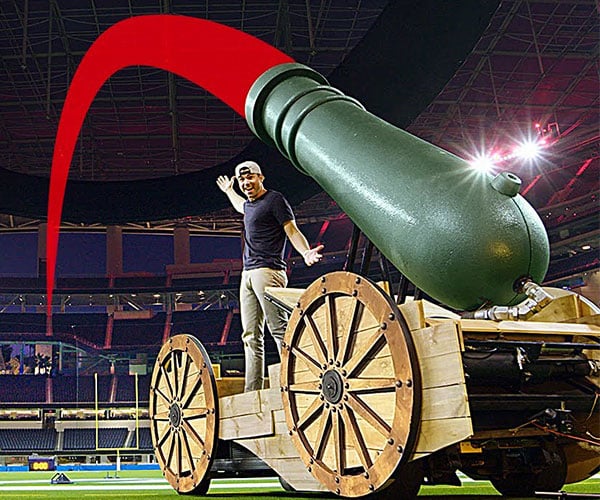 World’s Largest T-Shirt Cannon