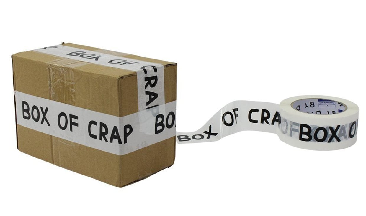 Box of Crap Packing Tape