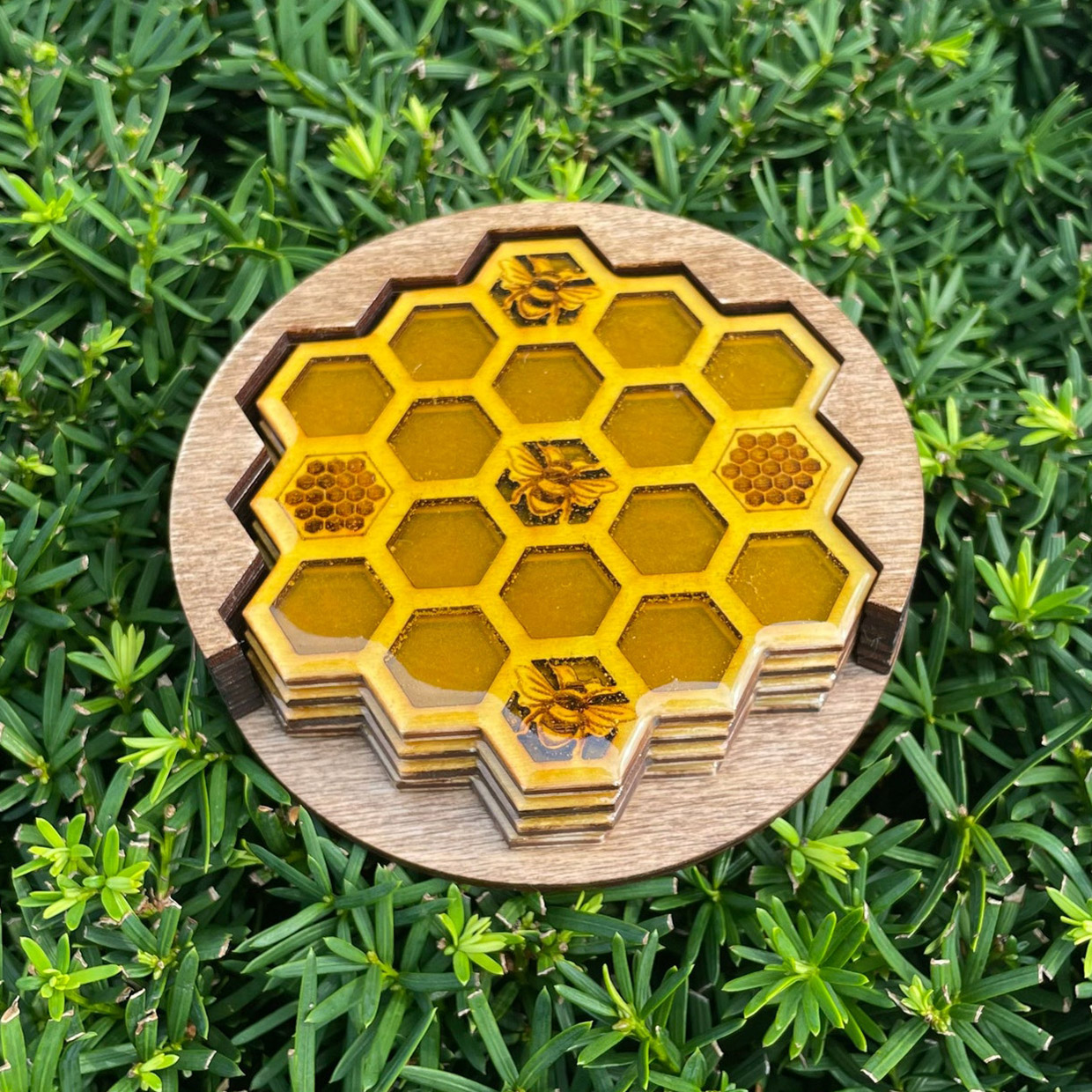 Hexagon Honeycomb Coasters