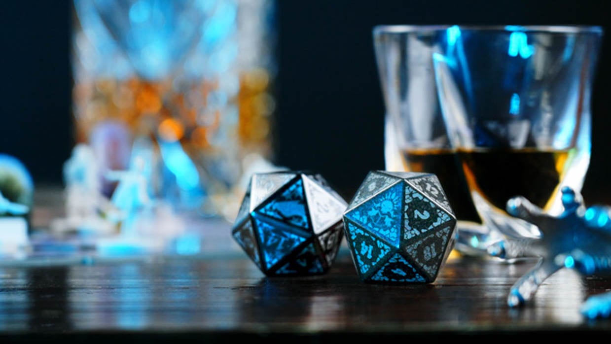 D20 Dice Shaped Fantasy Whisky Ice Mold Dicicle [icemold]