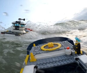 LEGO Ships vs. Ocean Waves