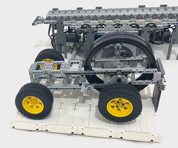 LEGO Technic Car Stores in a Flywheel