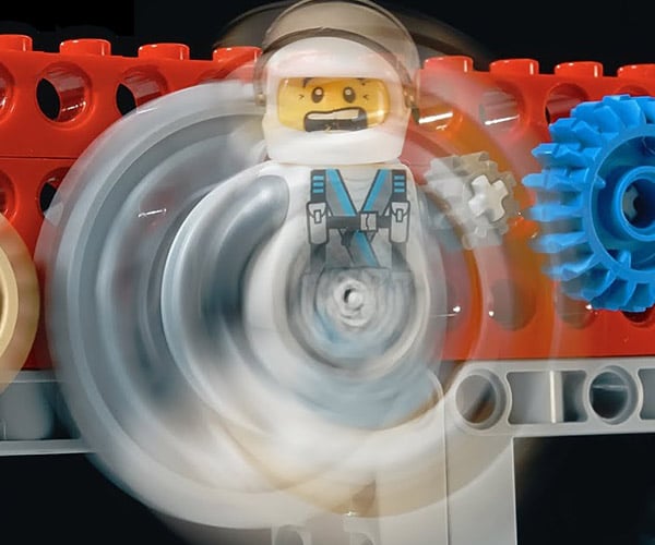 LEGO Minifig Spin Test