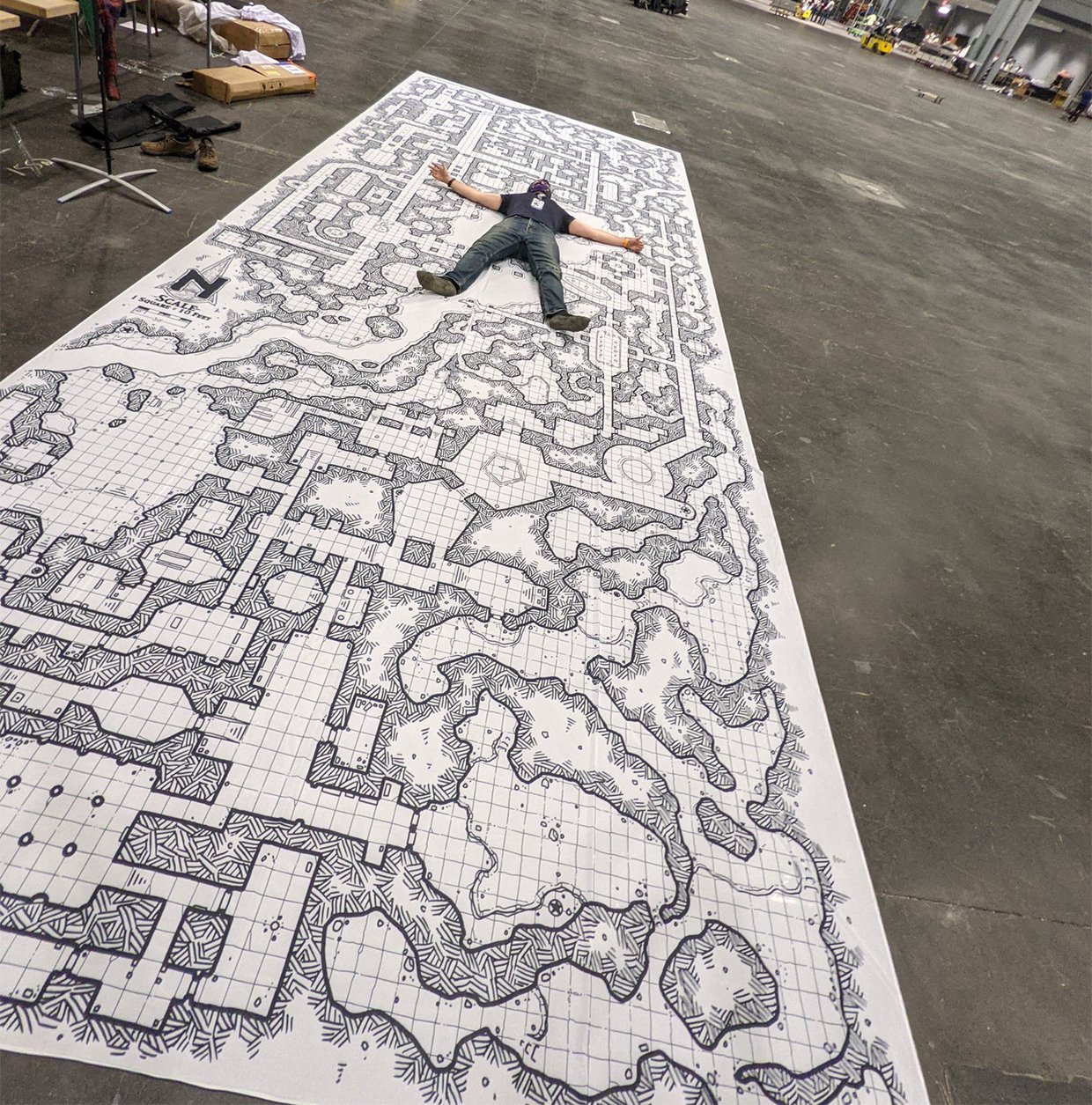 World’s Largest Dungeon Map