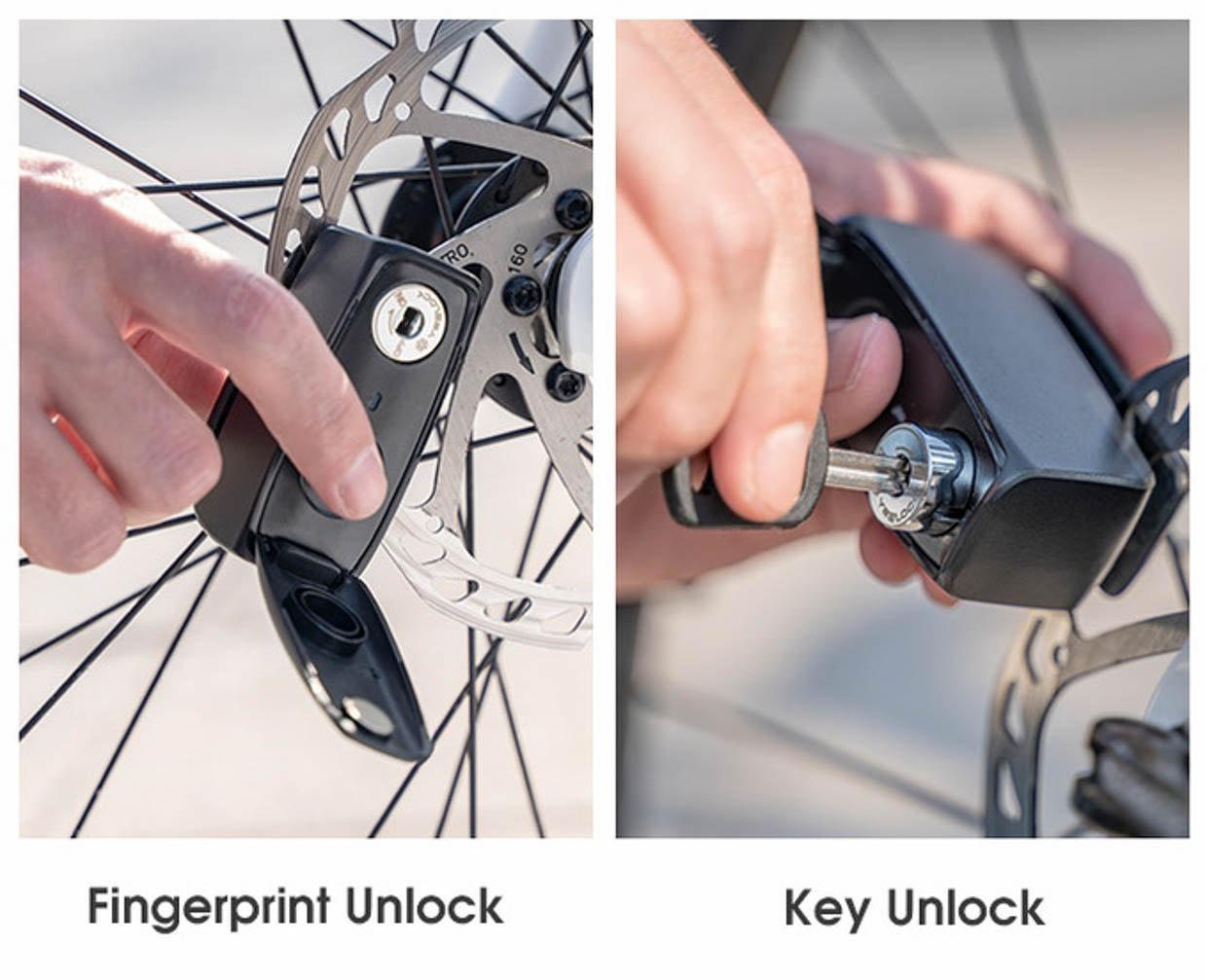 Bicycle disc brake discount lock