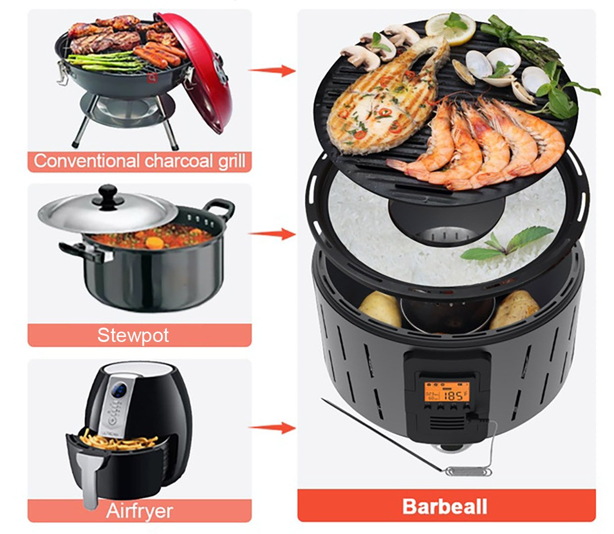 Barbeall Charcoal Grill