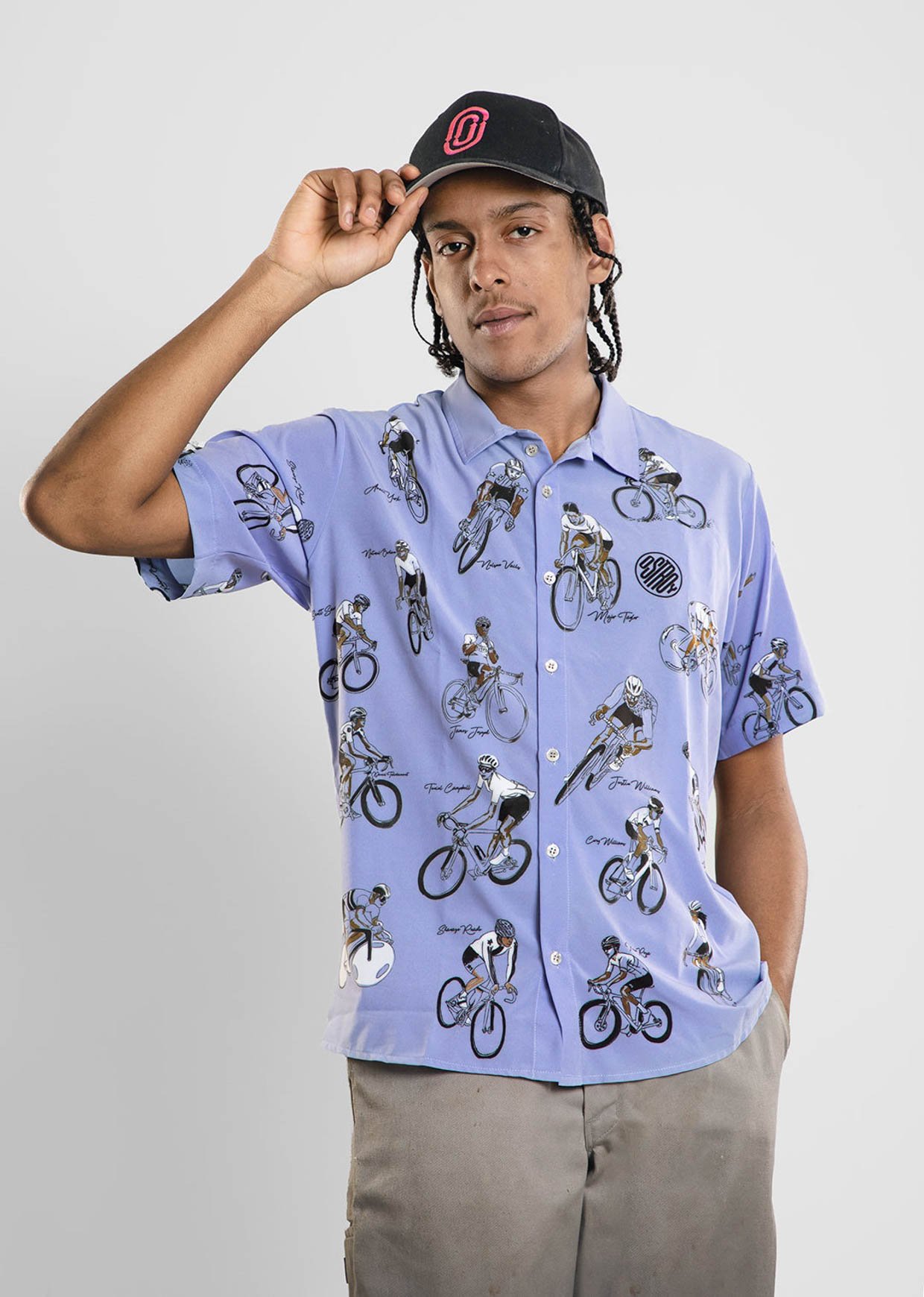 Black Cycling Pioneers Resort Shirt