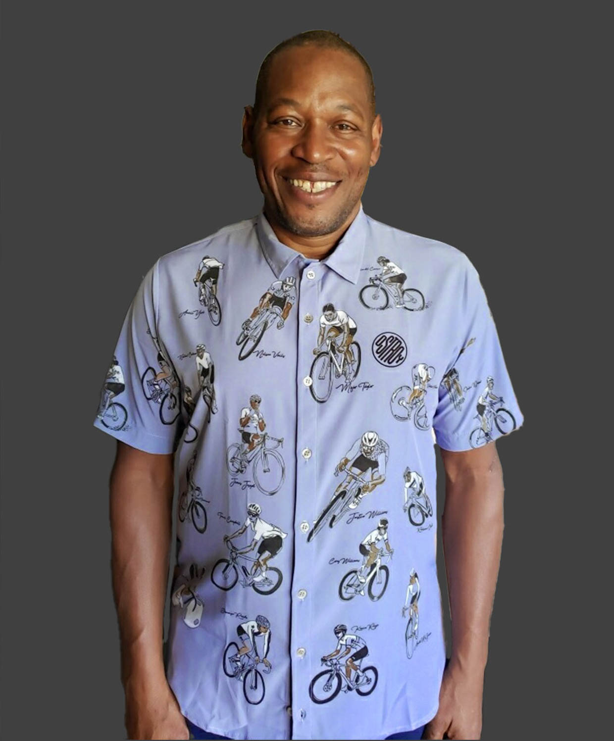 Black Cycling Pioneers Resort Shirt