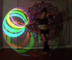 Hula Hoop Light Painting
