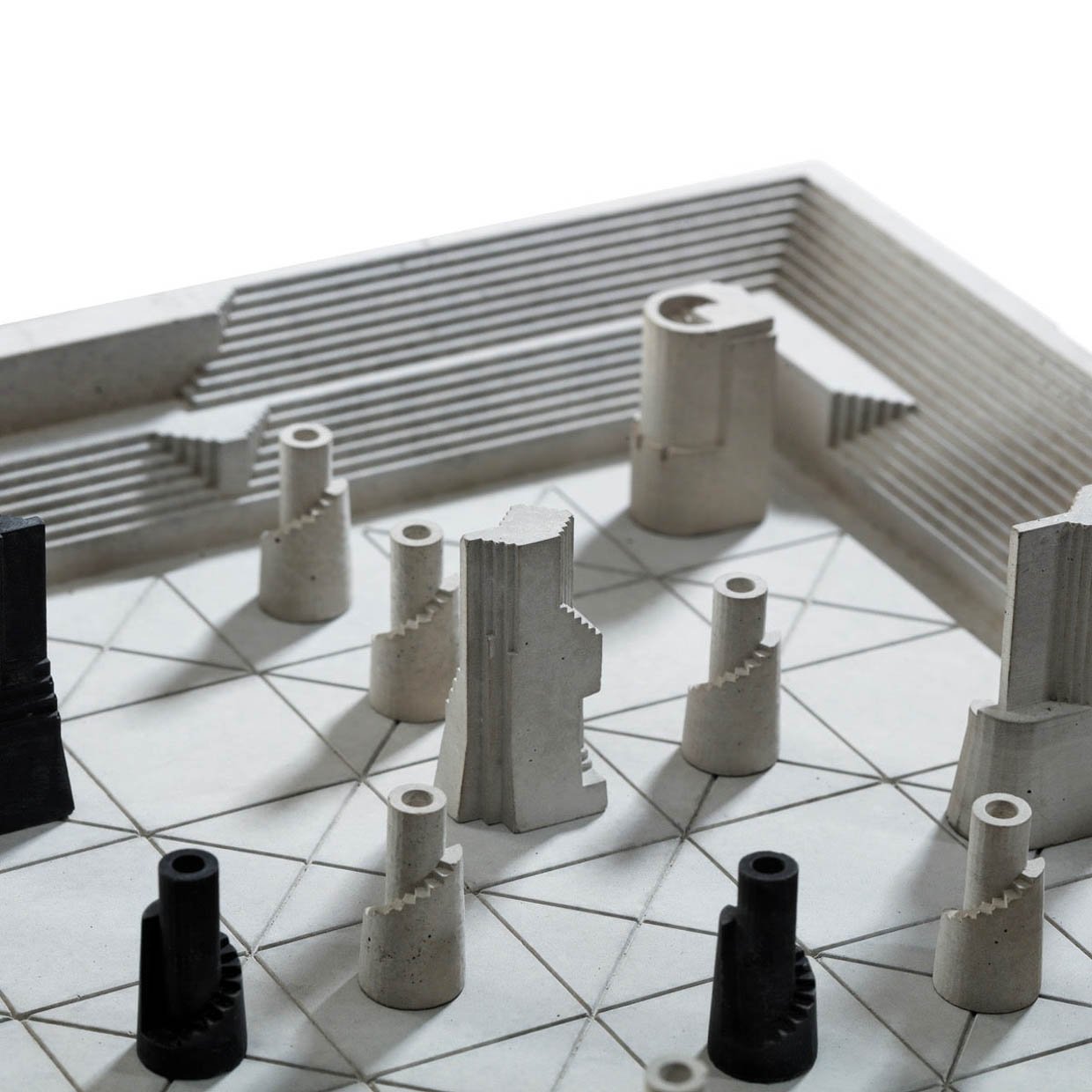 Arena Concrete Chess Set
