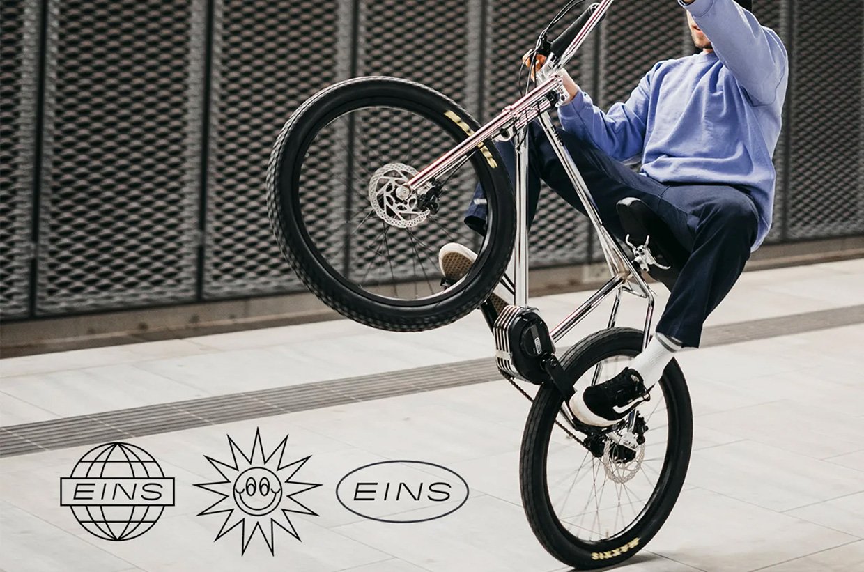 Jumping jack Oh plus The EINS Is a Shiny BMX Bike with a Powerful Electric Drivetrain