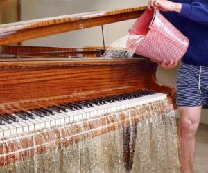 Playing a Water-filled Piano