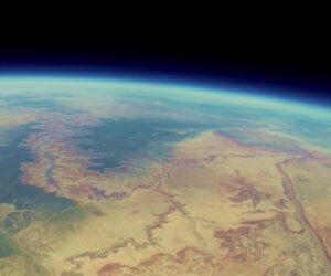 The Grand Canyon from a Space Balloon