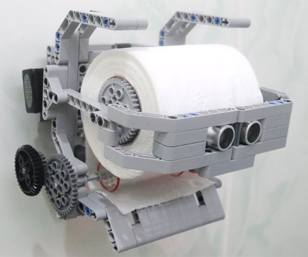 LEGO Automated Toilet Paper Dispenser