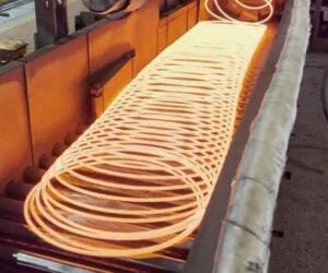 Coiling Molten Steel Rod