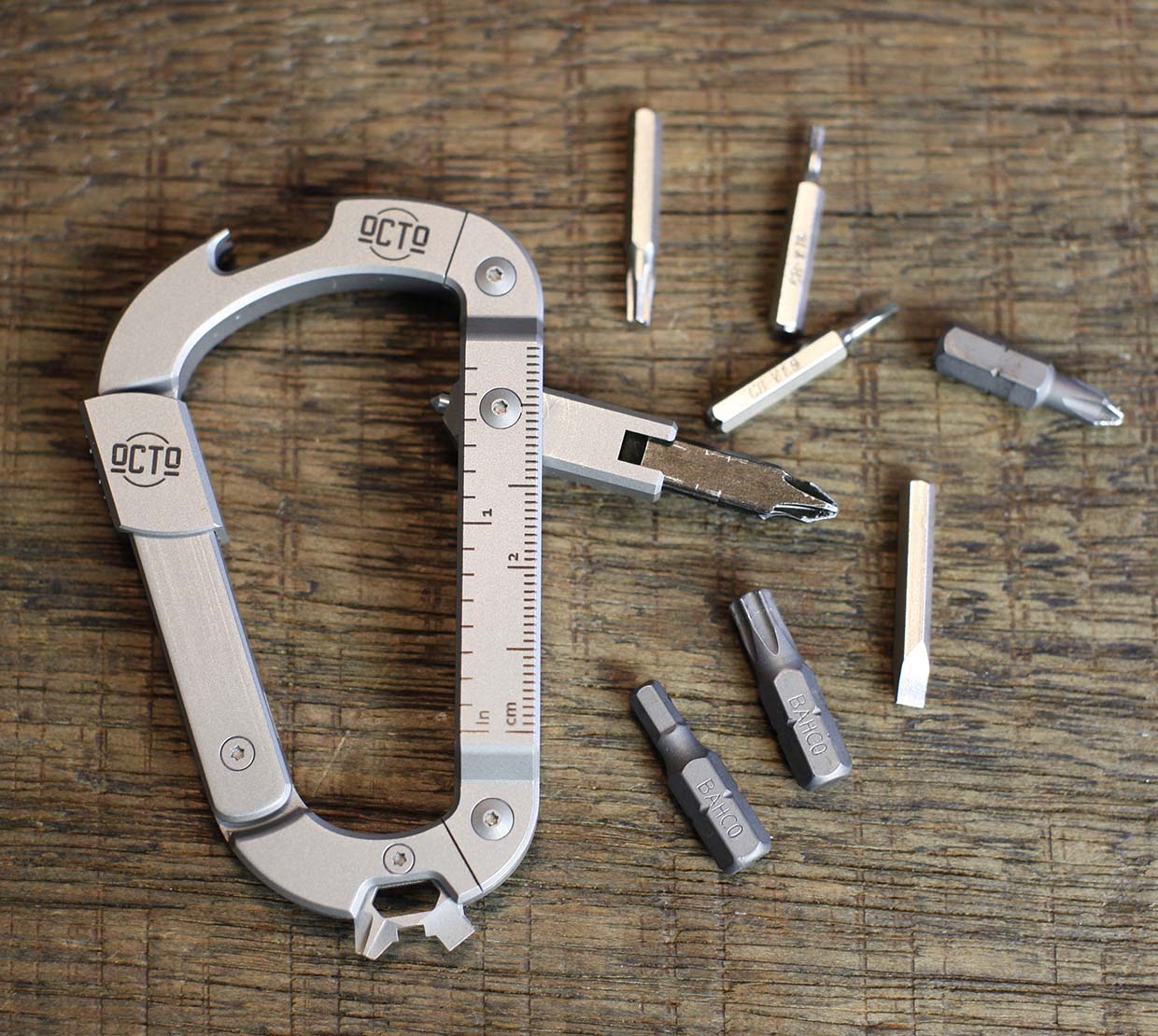12992円 国内初の直営店 KeyUnity KU02 Titanium EDC 7 in 1 Multi-tool Carabiner Keychain Wrench