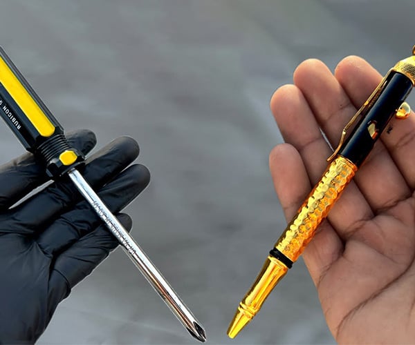 Turning a Screwdriver into a Bolt-Action Pen