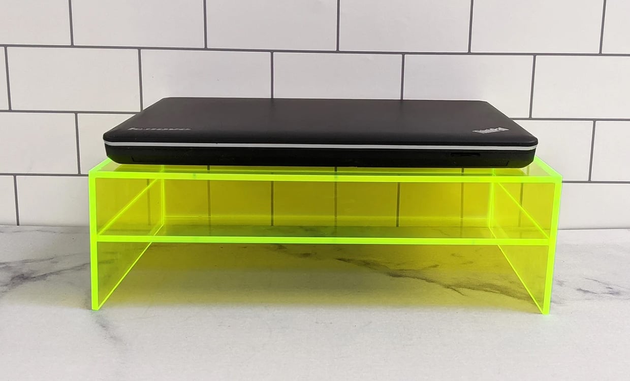 Fluorescent Acrylic Desk Riser