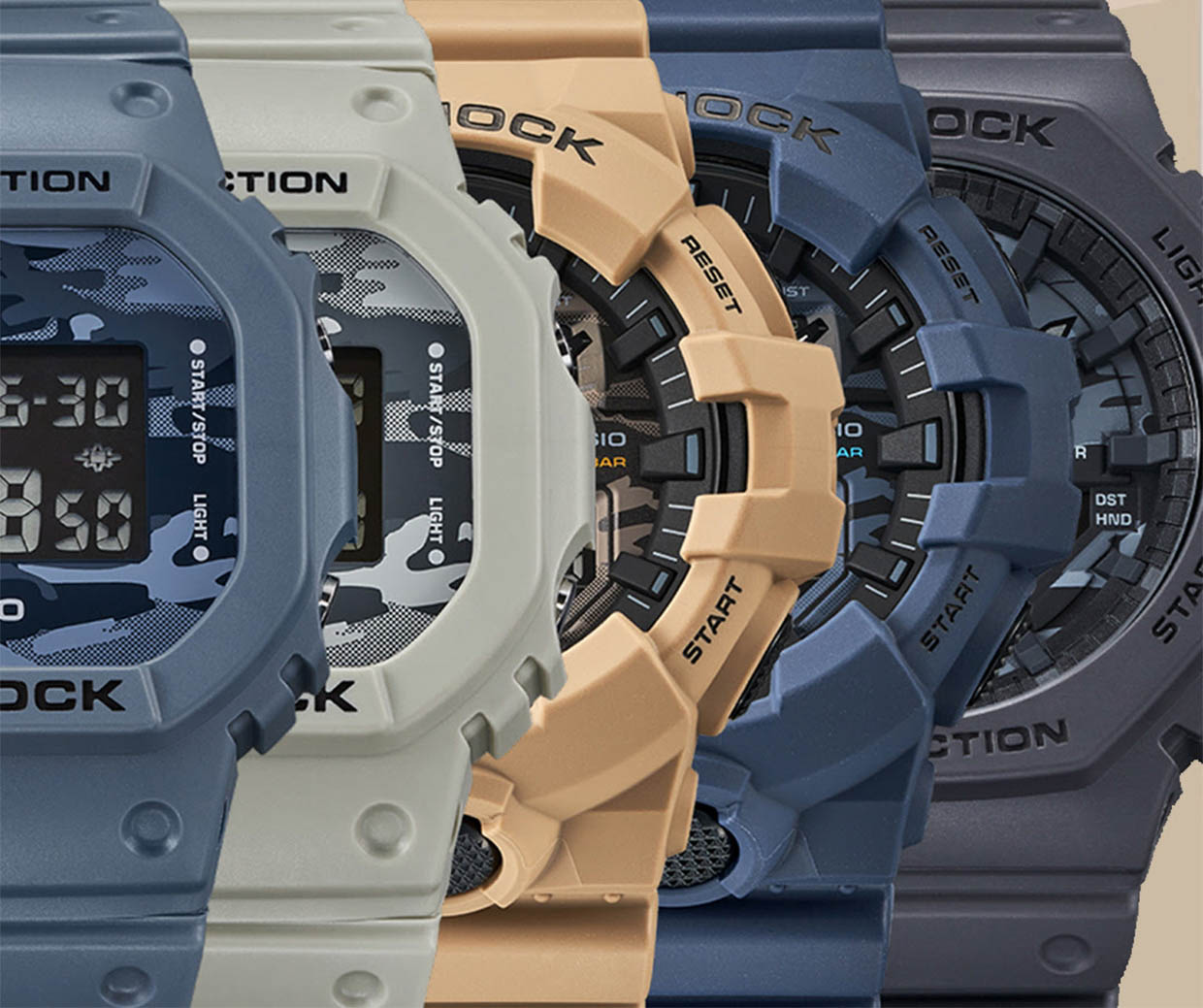 G-SHOCK Utility Camo Watches