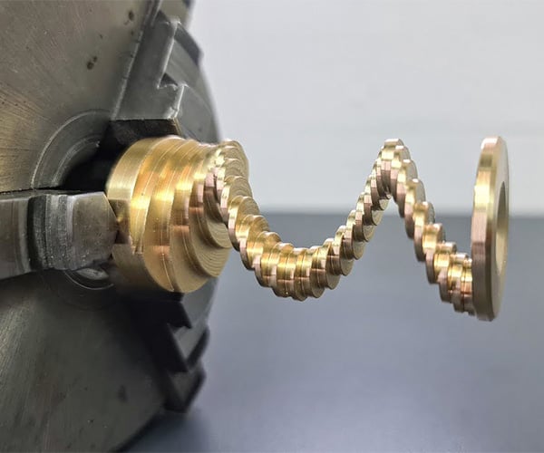 Machining a Brass Helix