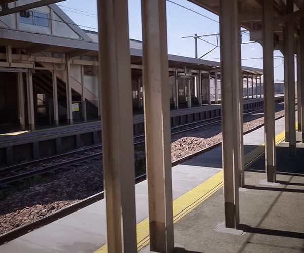 Photorealistic CG Train Station